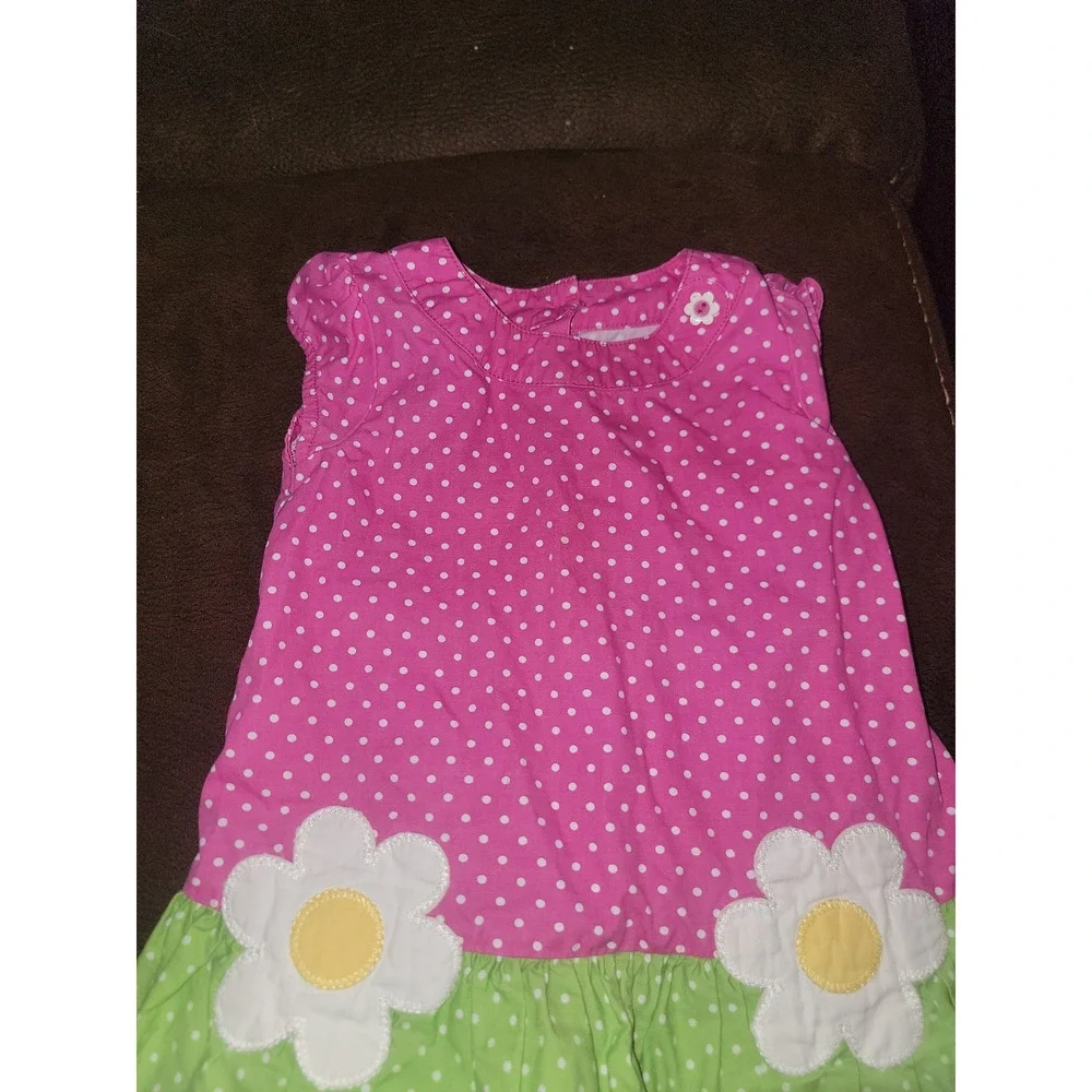 Gymboree showers of flowers pink dress‎ size 6 12 months